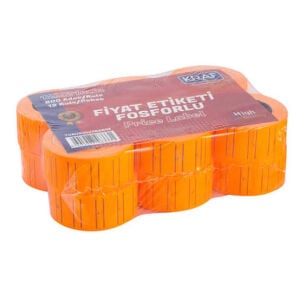 KRAF FİYAT ETİKETİ 12*21 TURUNCU 12 Lİ