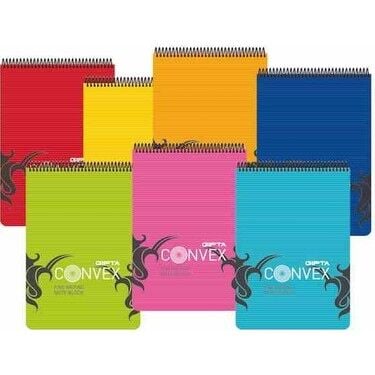 GIPTA BLOKNOT 1648 CONVEX A6 SPİRALLİ 100 YAPRAK ÇİZGİLİ