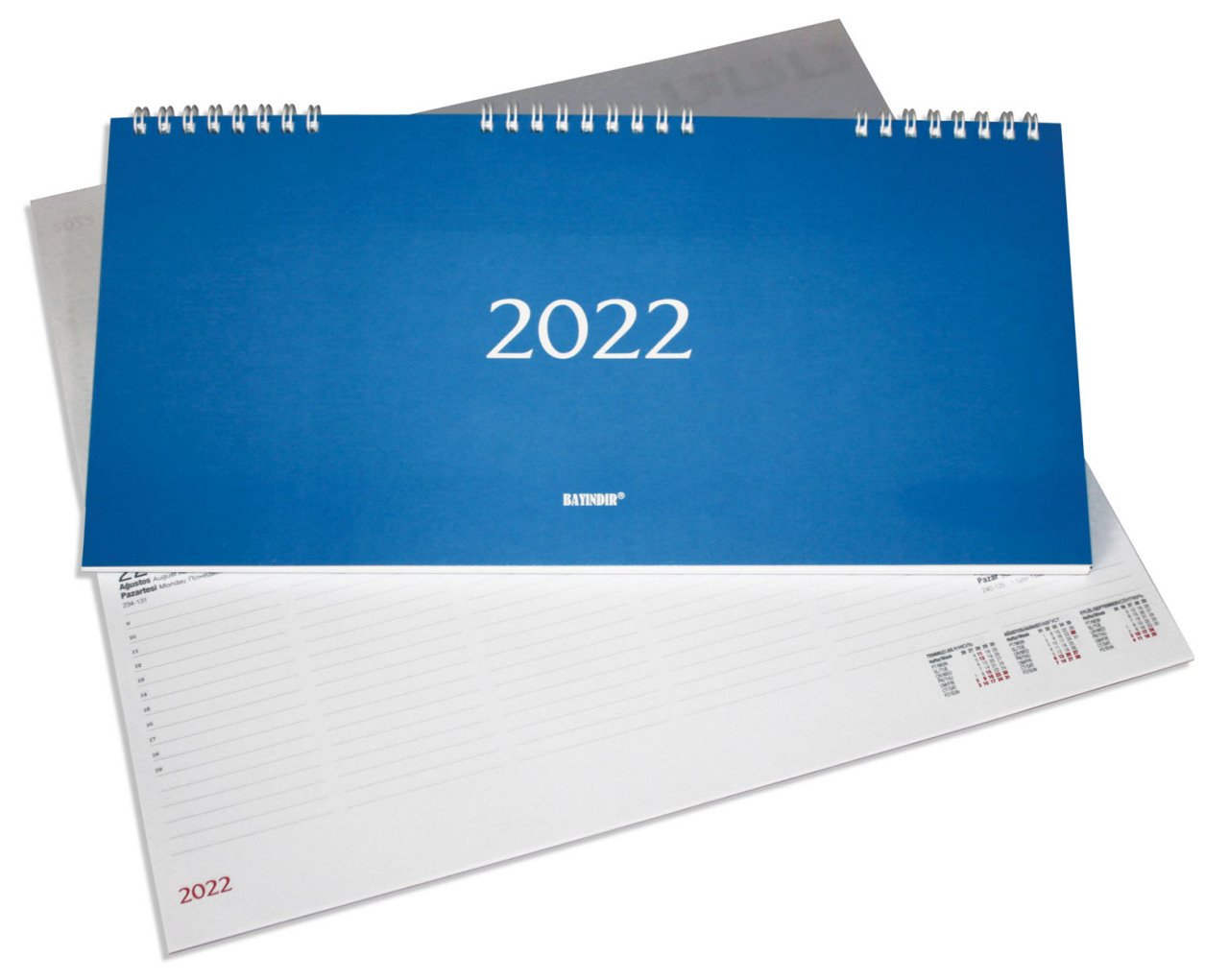 Bayındır BAJ-0200 Spiralli Haftalık Masa Takvimi 2022