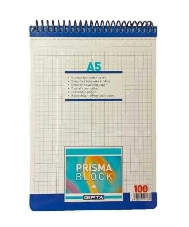 GIPTA 1380 PRİSMA A-5 BLOKNOT 100/4YP  KARELİ