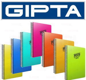 GIPTA DEFTER 6542 PUNTO A4 SPİRALLİ PP 160YP ÇİZGİLİ