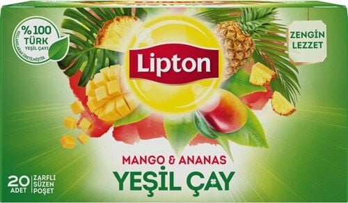 Lipton Bitki Çayı Yeşilçay Mango-Ananas 20X1.5gr