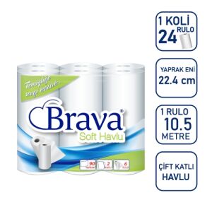 Brava 3135 Soft Havlu Kağıt ( KLİÇİ:6X4)