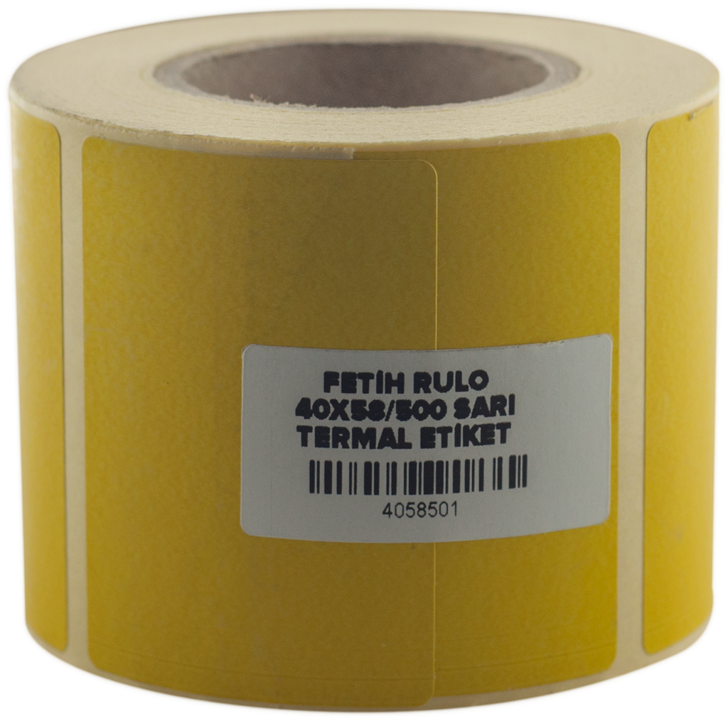 Glolabels Sarı Termal Etiket 40x58 (500)