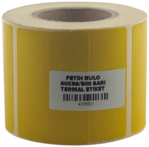 Glolabels Sarı Termal Etiket 40x58 (500)