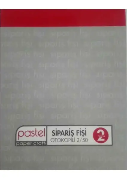 PASTEL SİPARİŞ FİŞİ OTOKOPİLİ 2N/50