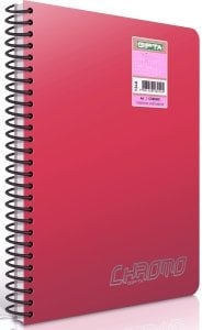 Gıpta Chromo Spiralli PP Kapak Defter 140 Yp Kareli