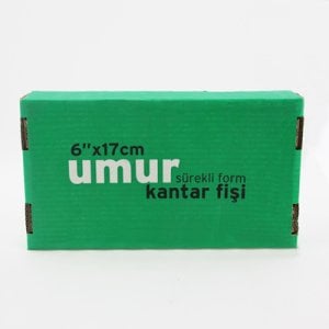 Umur Sürekli Form Kağıdı 6x17 2N 1000'li (Kantar Fişi)