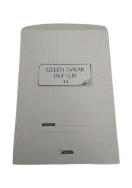 UYSAL GELEN EVRAK DEFTERİ 40 YP