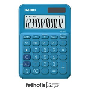 Casio Ms-20uc Hesap Makinesi Mavi