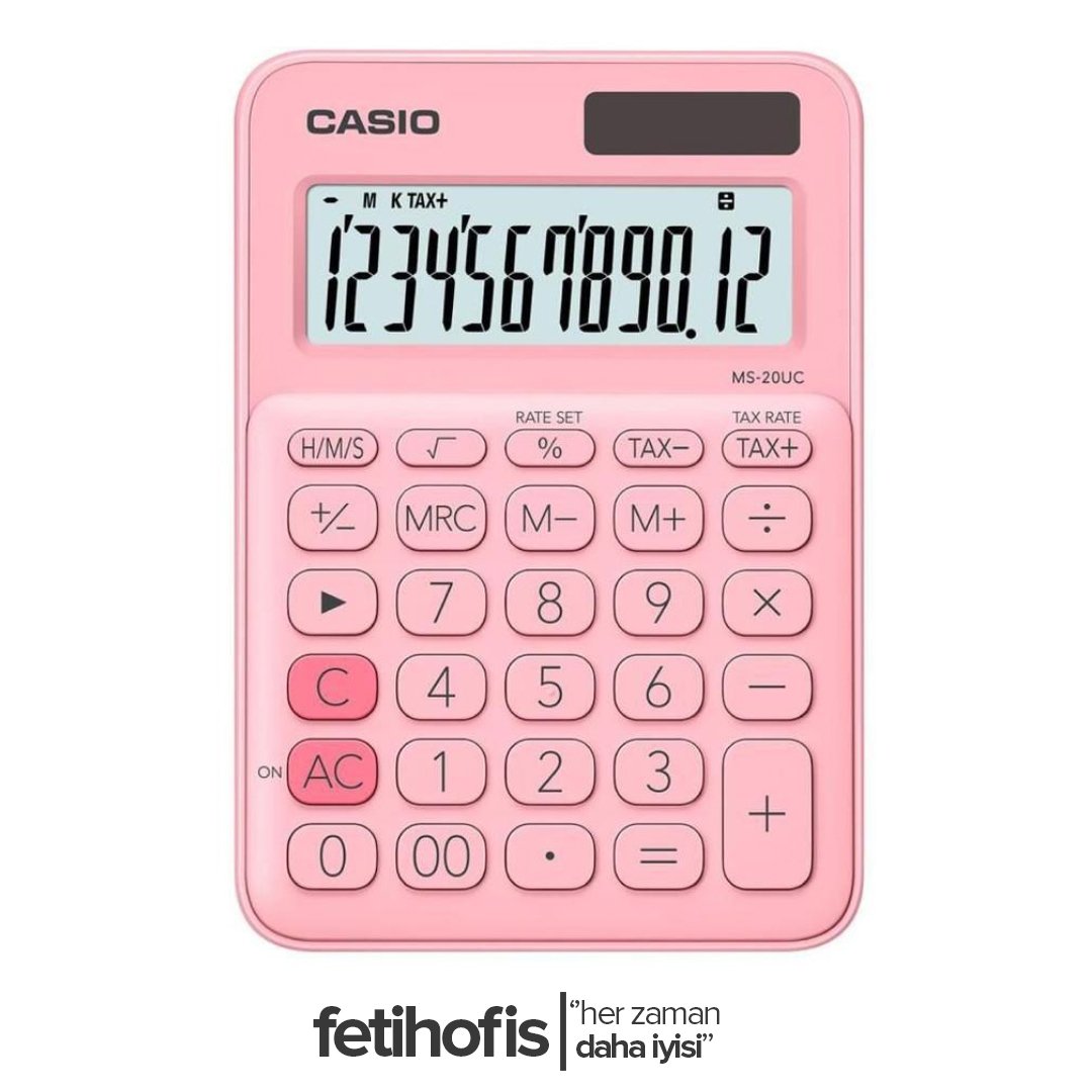 Ms-20UC Hesap Makinesi Pembe
