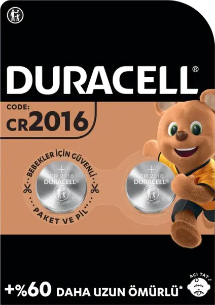 DURACELL PİL DÜĞME 3V 2 Lİ 2016