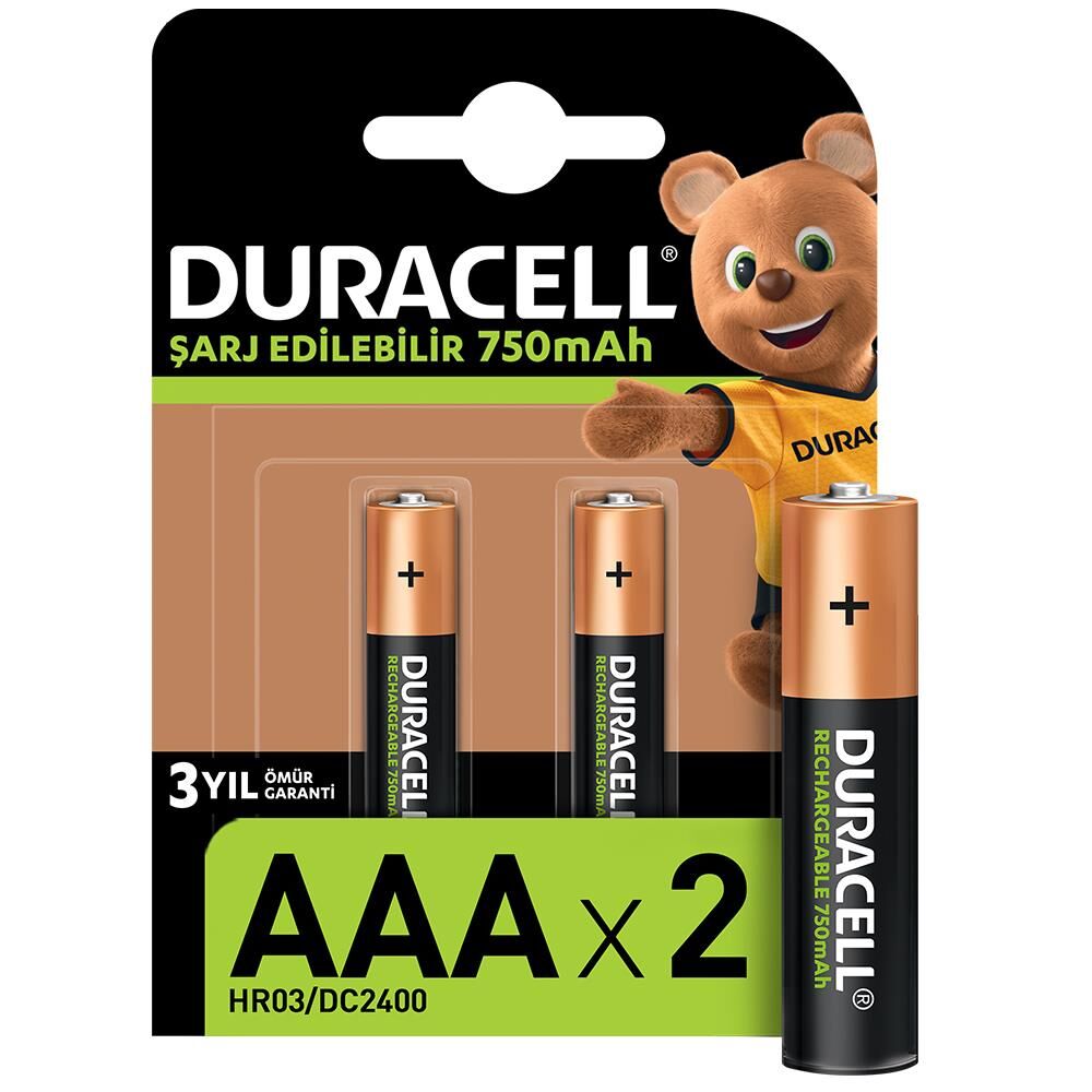 DURACELL RECHARGE PİL AAA/750MAH 2 Lİ