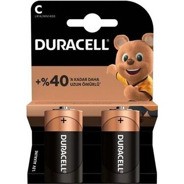 DURACELL PİL 2 Lİ C ORTA BOY LR-14