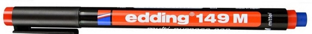 Edding 149 Permanent Kalem Siligli (M) Kırmızı