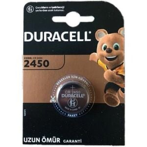 DURACELL PİL DÜĞME 3 VOLTT TEKLİ 2450