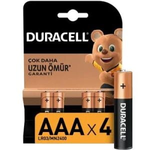 DURACELL PİL 4 LÜ AAA İNCE KALEM