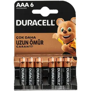 DURACELL PİL 6 LI AAA İNCE KALEM