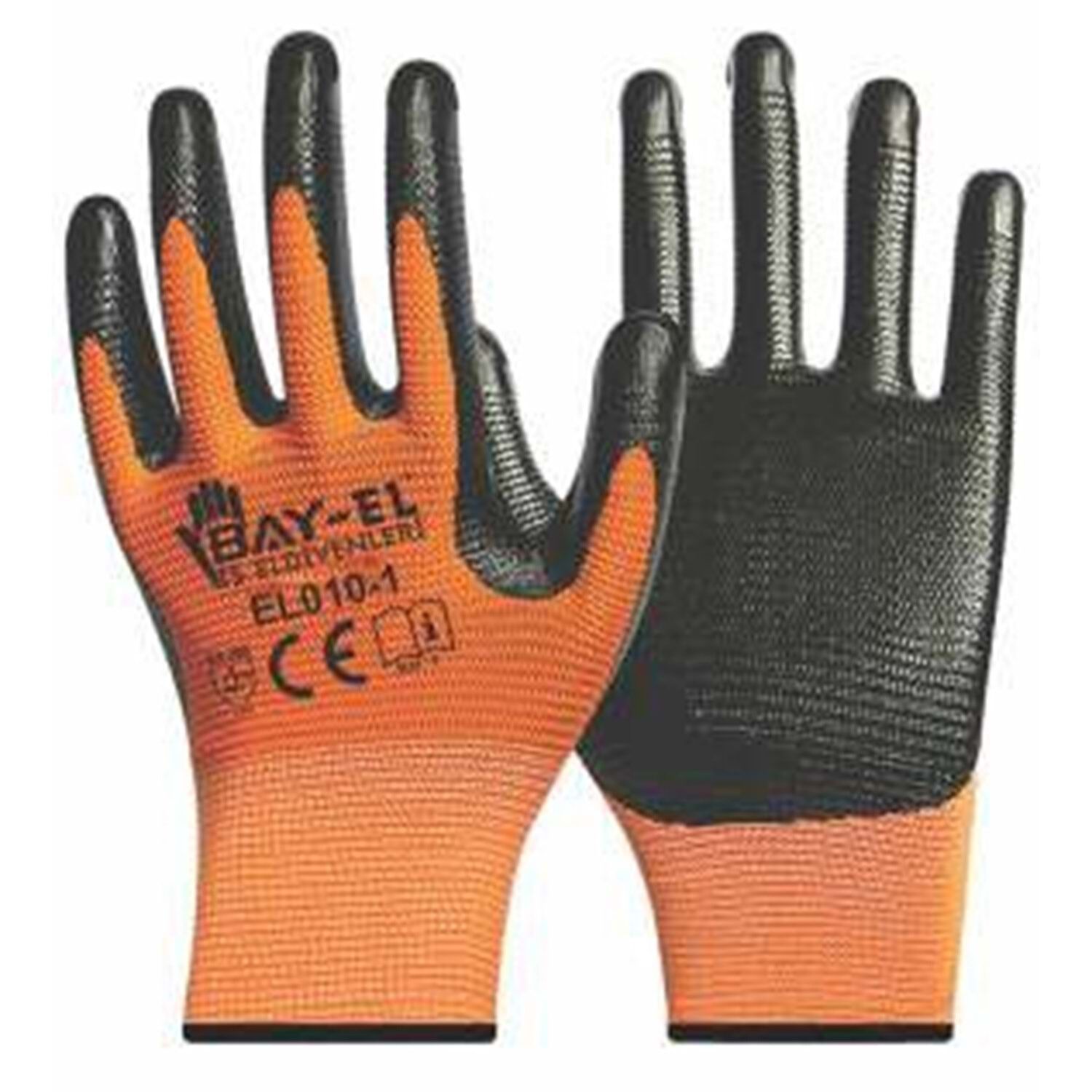 BAYTEC EL010-1 İŞ ELDİVENİ TURUNCU ZEBRA