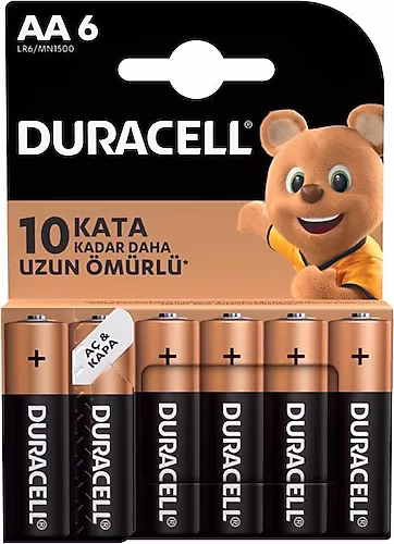 DURACELL PİL 6 LI AA KALEM
