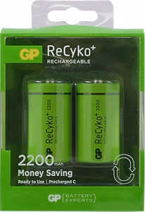 GP 2200MAH ŞARJ EDİLEBİLİR C PİL 2 Lİ