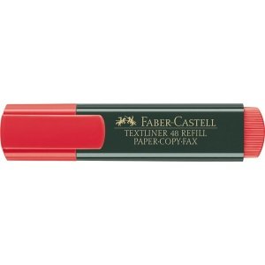 Faber Castell 1548 Fosforlu Kalem Kırmızı