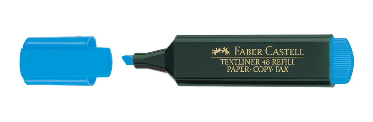 Faber Castell 1548 Fosforlu Kalem Mavi