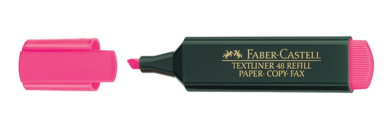 Faber Castell 1548 Fosforlu Kalem Pembe