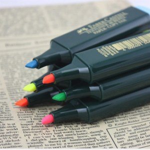 Faber Castell 1548 Fosforlu Kalem Sarı