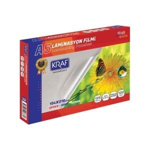 Kraf  A-5 Laminasyon Filmi 125 Micron 100'lü