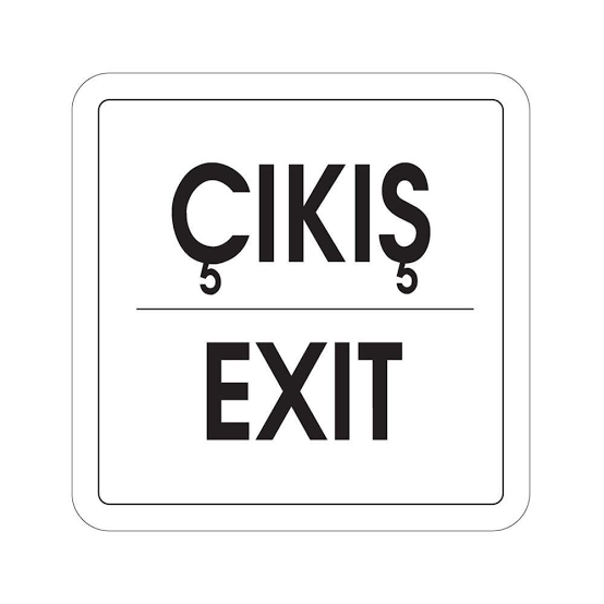 EKSTRAFİX 253 12x12 ÇIKIŞ LEVHASI