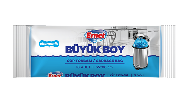 Ernet Çöp Torbası Büyük Boy 65x80cm