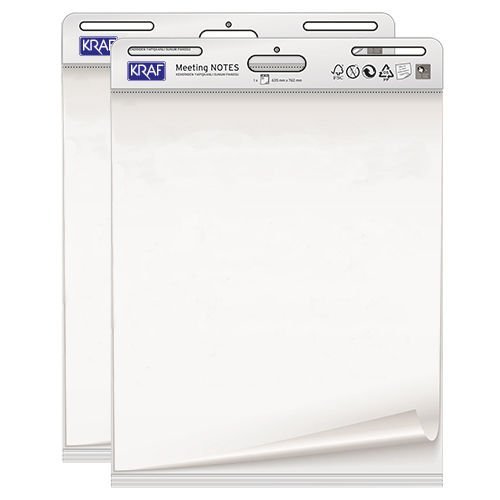 Kraf 64x90 cm Yapışkanlı Flipchart Kağıdı 30'lu