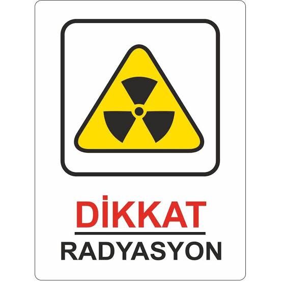 EKSTRAFİX 423 25x35 CM DİKKAT RADYASYON