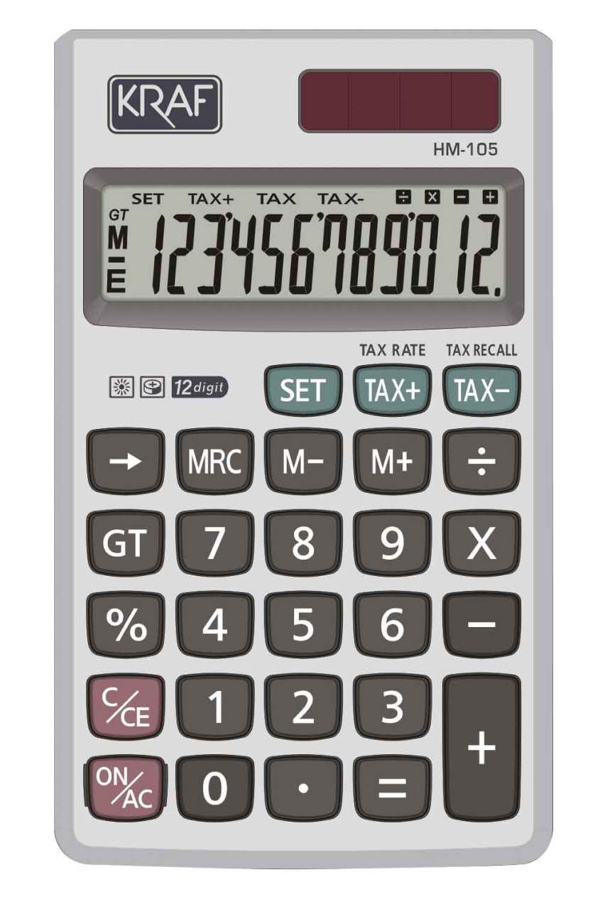 Kraf HM105 Cep Tipi Hesap Makinası