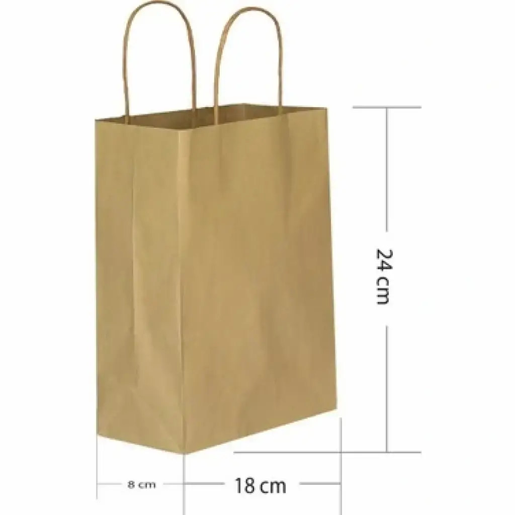 KİKA 18x8x24 KRAFT KARTON POŞET