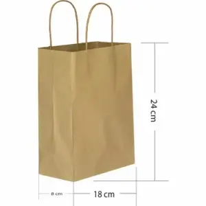 KİKA 18x8x24 KRAFT KARTON POŞET