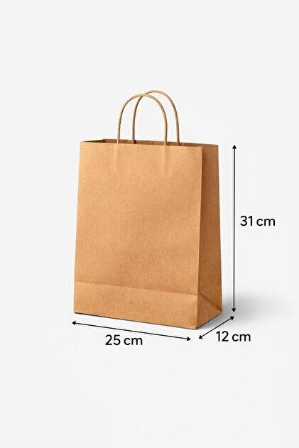 KİKA 25x12x31 KRAFT KARTON POŞET
