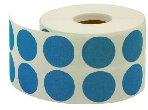 Tanex Nokta Etiket 25mm-2500 Adet Mavi