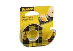 Scotch 136 Çift Taraflı Bant 12mmX 6,3M 2'li
