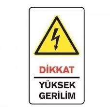 EKSTRAFİX 426 25x35 CM DİKKAT YÜKSEK GERİLİM