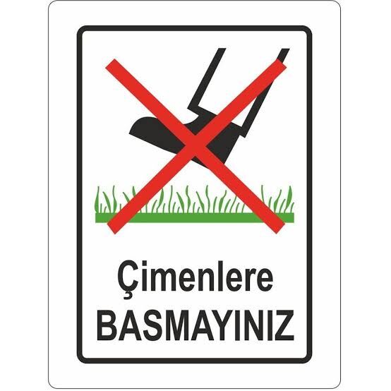EKSTRAFİX 425 25x35 CM ÇİMENLERE BASMAYINIZ