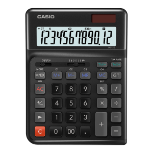 Casıo DE-12E-BK-W-DP  Hesap Makinesi Masaüstü