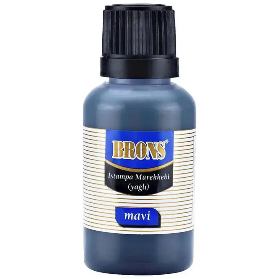 BRONS ISTAMPA MÜREKKEBİ 30 CC MAVİ
