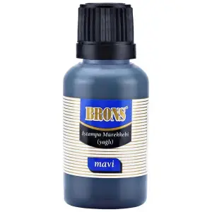 BRONS ISTAMPA MÜREKKEBİ 30 CC MAVİ