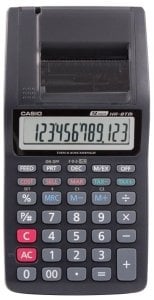 Casio HR-8TM-BK Şeritli Hesap Makinesi