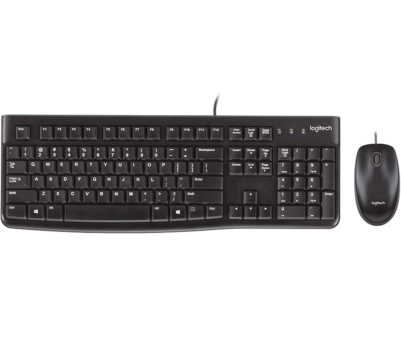 LOGITECH MK120 USB Kablolu Klavye Mouse Set
