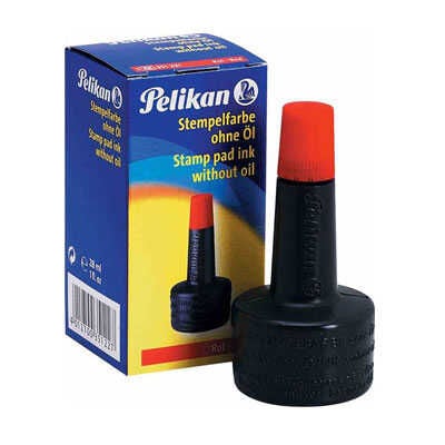PELİKAN ISTAMPA MÜREKKEBİ 30 CC KIRMIZI