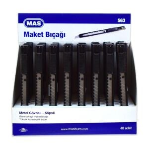 MAS 563 MAKET BIÇAĞI METAL GÖVDELİ KLİPSLİ