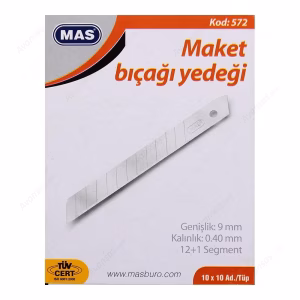 MAS 572 MAKET BIÇAĞI YEDEĞİ DAR 10x10